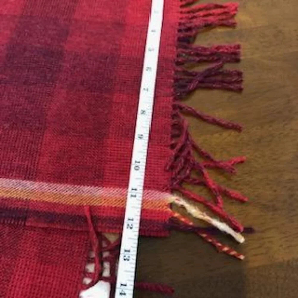Australian Fine Alpaca Connection Plaid Wrap Scarf.
